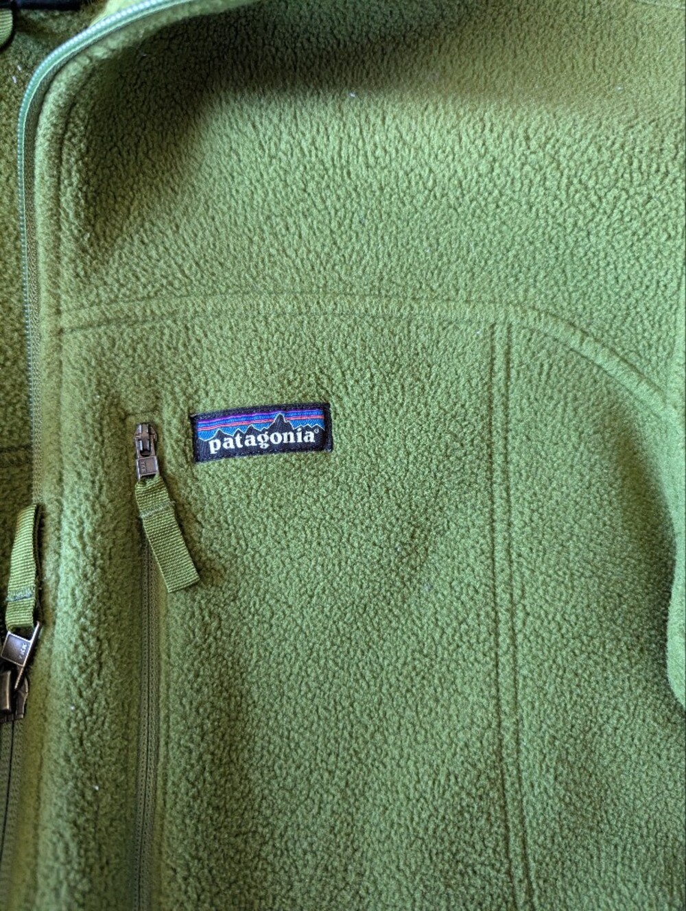 Patagonia Green Synchilla Fleece Jacket Mens XL - Picture 10 of 10